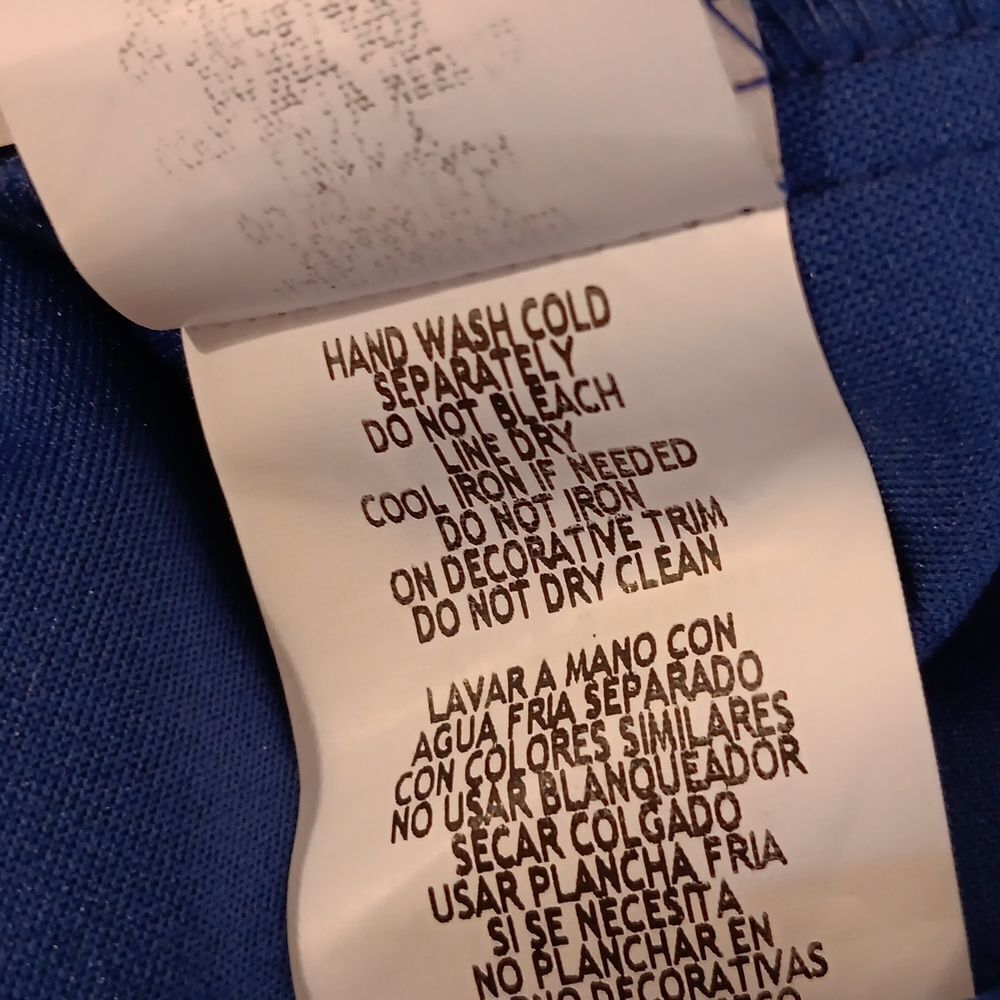 MARINA Dark Blue Ruffle Formal Wide Leg  Jumpsuit - Picture 12 of 13